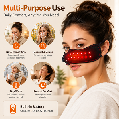 Red Light Nose Warmer for Easier Breathing
